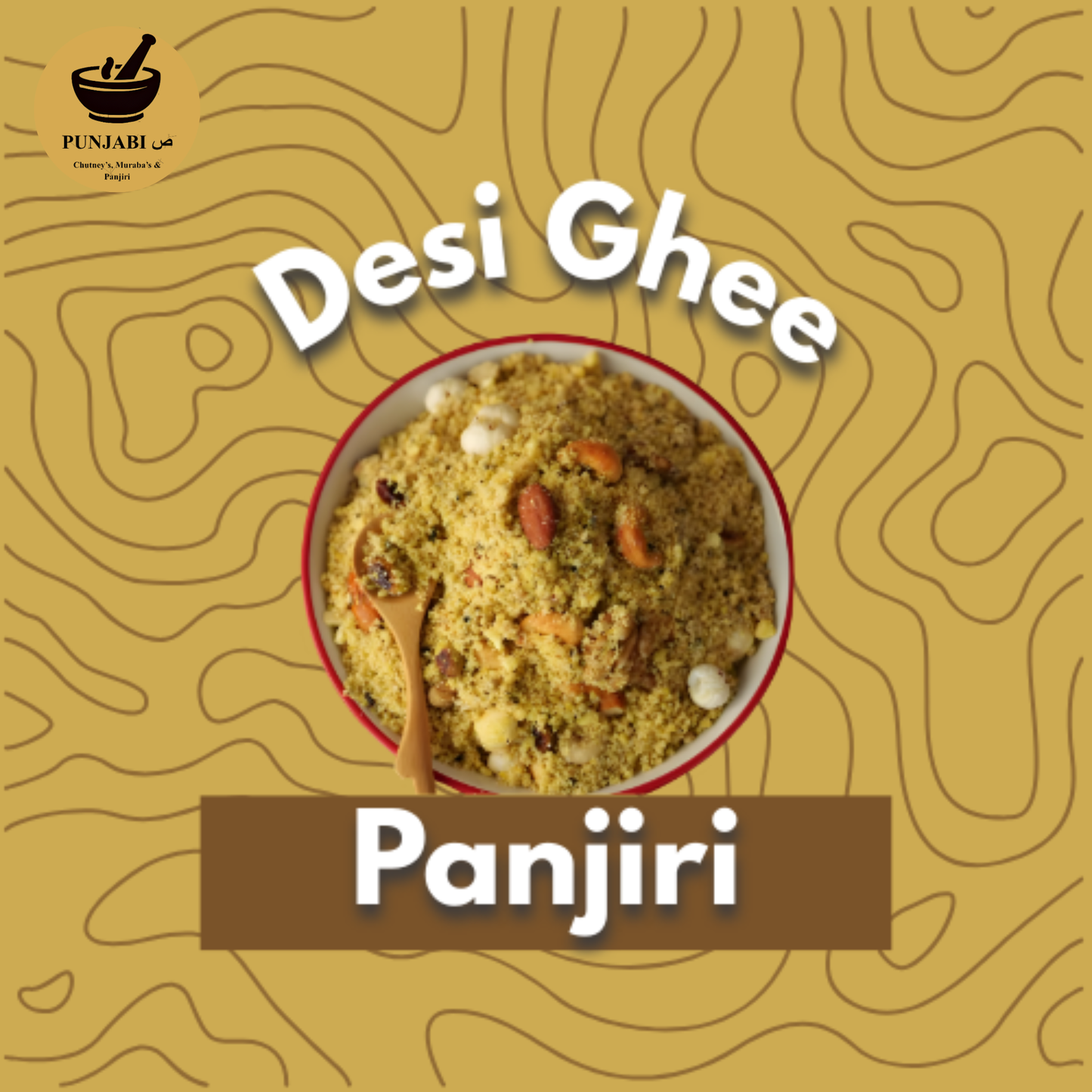 Desi Ghee Panjiri by Punjabi Suad in premium packaging for authentic Pakistani food.